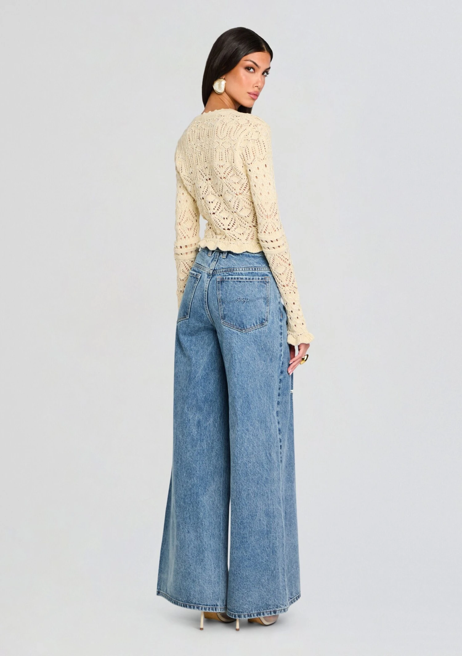 Lena Ultra Wide Leg Jean 4 Lena Ultra Wide Leg Jean - Image 4