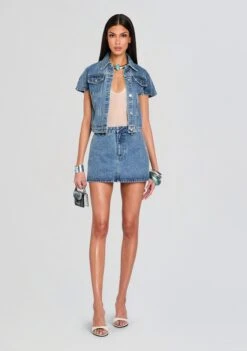 Magda Cap Sleeve Jacket 9 Magda Cap Sleeve Jacket -Retrofete Clothing Shop Ecommerce Crop 25 01 16 MagdaCapSleeveJacket KapaA LineSkirt Lakeside 0014 ECOMM