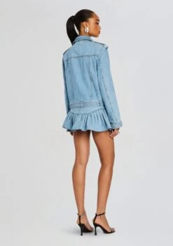 Angelique Denim Skirt -Retrofete Clothing Shop Ecommerce Crop 25 02 18 Shay Jacket Angelique Skirt Denim Bleeker 0990 ECOMM