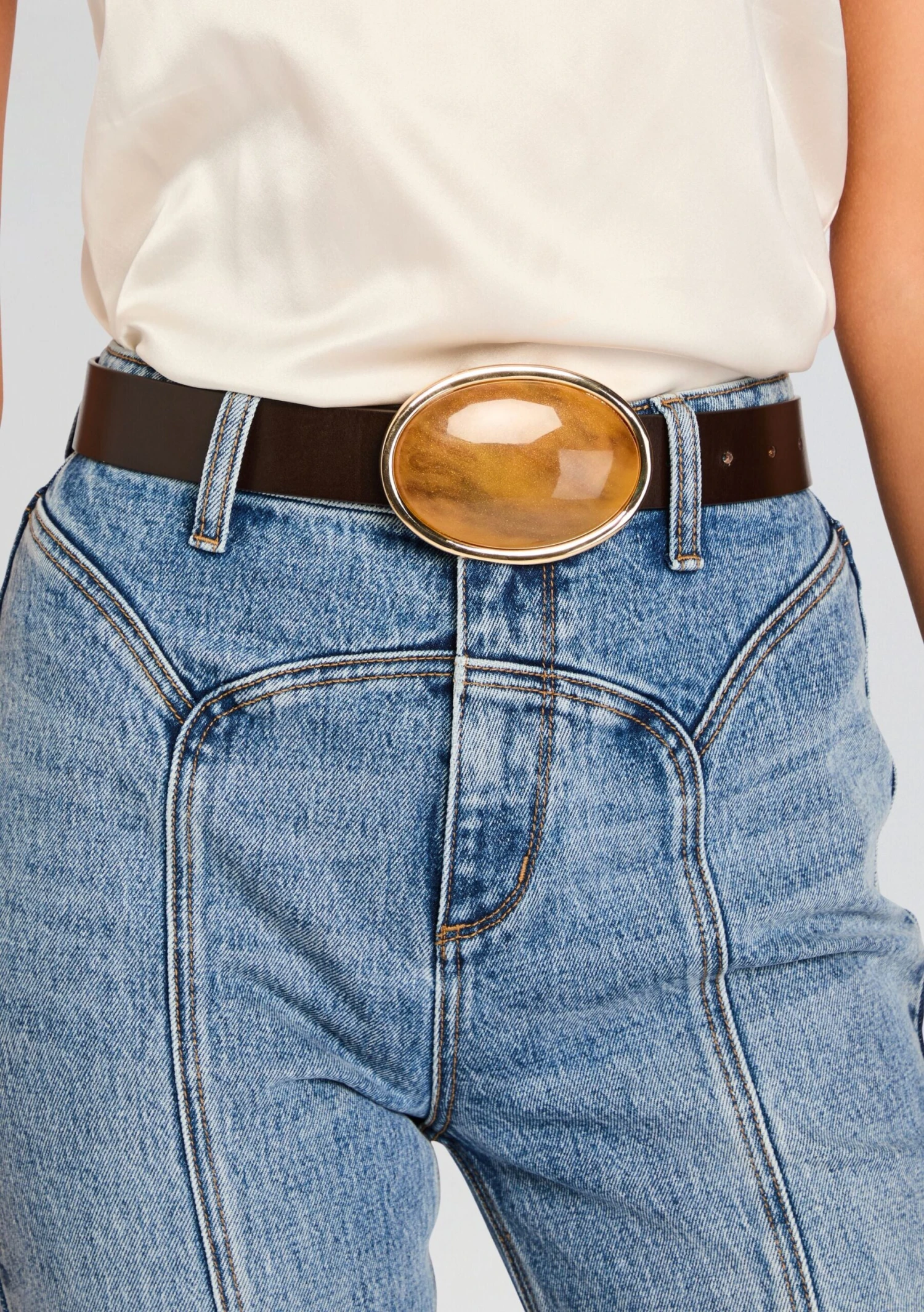 Dagmar High Waist Leather Belt 2 Dagmar High Waist Leather Belt - Image 2