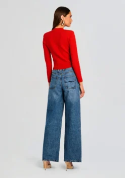 Penni Knit Jacket 12 Penni Knit Jacket -Retrofete Clothing Shop Ecommerce Crop 25 03 17 Penni Knit Jacket Metallic Geranium 0063 ECOMM scaled