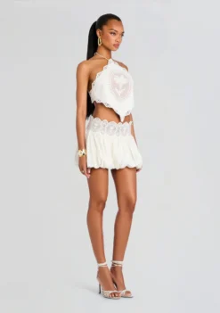 Leighton Skirt 9 Leighton Skirt -Retrofete Clothing Shop Ecommerce Crop 25 04 09 Summer Top Leighton Skirt Ivory 0043 ECOMM scaled