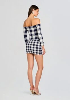 Serrah Skort -Retrofete Clothing Shop Ecommerce Crop 25 05 07 ValeTop BoldNavyGingham SerrahSkort ClassicNavyGingham 0061 ECOMM 5cd15c39 325b 4c44 af95 8a8daac091a6