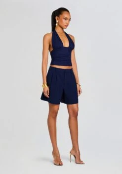 Elara Short -Retrofete Clothing Shop Ecommerce Crop 25 05 08 BiminiMeshHalterTop ElaraShort Navy 0052 ECOMM ee6a5b21 50c1 45bd bcb8 9b2936103be2