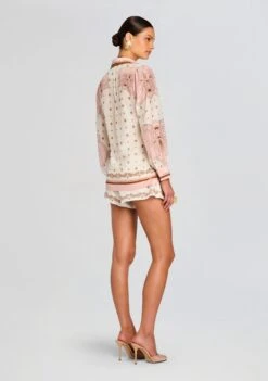 Junie Short Pant -Retrofete Clothing Shop Ecommerce Crop 25 05 08 FloraShirt JunieShortPants PinkPrint 0008 ECOMM