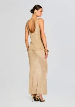 Hero Metallic Knit Tank 7 Hero Metallic Knit Tank -Retrofete Clothing Shop Ecommerce Crop 25 05 08 HeroTank HarmonyMetallicKnitSkirt Gold 0050 ECOMM