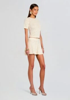 Josie Knit Top -Retrofete Clothing Shop Ecommerce Crop 25 05 19 Josie Top Serena Skirt Eggshell 0515 ECOMM