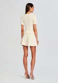 Josie Knit Top -Retrofete Clothing Shop Ecommerce Crop 25 05 19 Josie Top Serena Skirt Eggshell 0522 ECOMM
