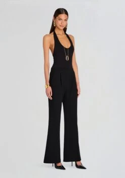 Pin Tuck Palazzo Pant -Retrofete Clothing Shop Ecommerce Crop 25 06 11 BambooHalterBodysuit PinTuckPalazzoPants Black 0057 ECOMM 45b8172b 9a7c 4955 86c7 241c28e824f0