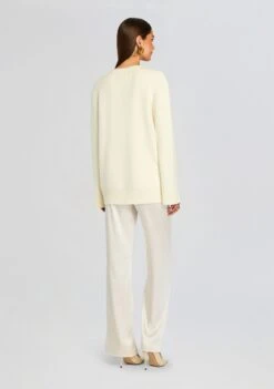 Denise Cardigan -Retrofete Clothing Shop Ecommerce Crop 25 08 14 DeniseCardigan Eggshell 0056 ECOMM