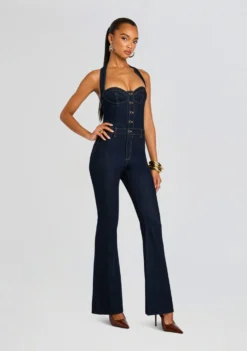Irma Jumpsuit -Retrofete Clothing Shop Ecommerce Crop 25 08 14 IrmaJumpsuit IndigoRinse 0049 ECOMM scaled