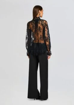 Tamsin Lace Blouse -Retrofete Clothing Shop Ecommerce Crop 25 08 14 TamsinLaceBlouse Black 0045 ECOMM