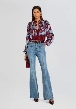 Hiba Top -Retrofete Clothing Shop Ecommerce Crop 25 08 19 HIBATOP MERLOT 0241 ECOMM