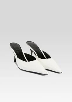 Daphne Leather Mule 7 Daphne Leather Mule -Retrofete Clothing Shop Ecommerce Crop DaphneMule White 2 ECOMM