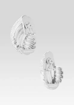 Leanne Earrings -Retrofete Clothing Shop Ecommerce Crop FW25 LEANNEEARRING SILVERPAVE 389 ECOMM