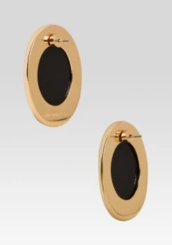 Sanaa Earrings -Retrofete Clothing Shop Ecommerce Crop FW25 SANAAEARRINGS BLACKGOLD 363 ECOMM