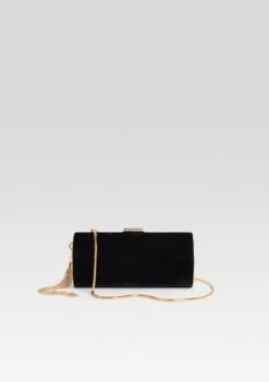 Gracelyn Clutch -Retrofete Clothing Shop Ecommerce Crop GRACELYNCLUTCH VELVETBLACK 192 ECOMM