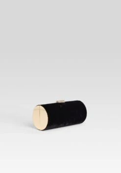 Gracelyn Clutch -Retrofete Clothing Shop Ecommerce Crop GRACELYNCLUTCH VELVETBLACK 197 ECOMM