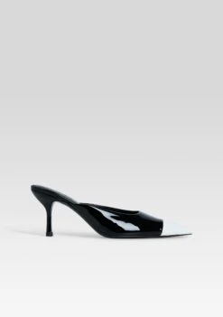 Allegra Leather Kitten Mule