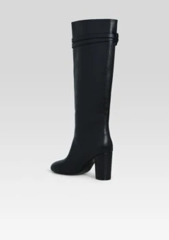 Anastacia Knee High Boot -Retrofete Clothing Shop Ecommerce Crop HL25 AnastaciaKneeHighBoot Black 431 ECOMM