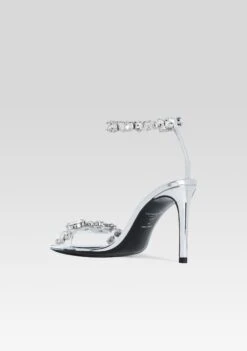 Hanna Gemstone Sandal -Retrofete Clothing Shop Ecommerce Crop HL25 HANNAGEMSTONESANDAL SILVER 296 ECOMM