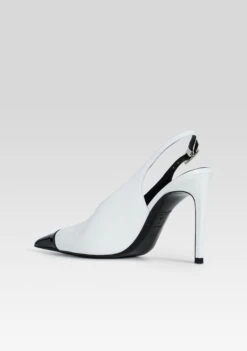 Leslie Choked Up Slingback -Retrofete Clothing Shop Ecommerce Crop HL25 LeslieChokedUpSlingback WinterWhite 411 ECOMM