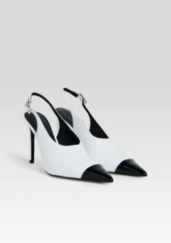 Leslie Choked Up Slingback -Retrofete Clothing Shop Ecommerce Crop HL25 LeslieChokedUpSlingback WinterWhite 415 ECOMM