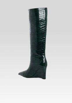 Natassa Wedge Boot -Retrofete Clothing Shop Ecommerce Crop HL25 NATASSAWEDGEBOOT PINECROCO 245 ECOMM