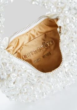 Lottie Pearl Bag -Retrofete Clothing Shop Ecommerce Crop LOTTIEPEARLBAG WHITE 099 ECOMM