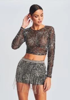 Bessie Sequin Top -Retrofete Clothing Shop Ecommerce Crop RF eComm 220920 Set2 SHOT 16 1774