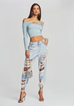 Omar Drop Boyfriend Jean -Retrofete Clothing Shop Ecommerce Crop Retrofete eComm 220712 Set2 Shot04 0494