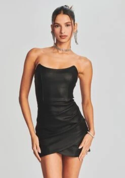 James Coated Denim Mini Dress -Retrofete Clothing Shop Ecommerce Crop Retrofete eComm 220803 Set2 SHOT 23 3416