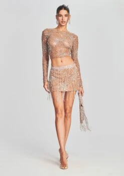 Beatrix Sequin Skirt 10 Beatrix Sequin Skirt -Retrofete Clothing Shop Ecommerce Crop Retrofete eComm 220803 Set2 SHOT 30 4363