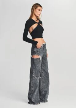 Aston Wide Leg Jean -Retrofete Clothing Shop Ecommerce Crop Retrofete eComm 220830 Shot 11 0201