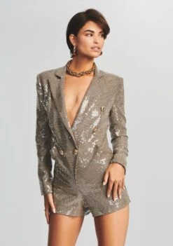 Montgomery Sequin Romper -Retrofete Clothing Shop Ecommerce Crop Retrofete eComm 220830 Shot 13 0082