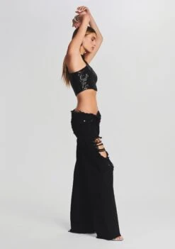 Ollie Wide Leg Jean -Retrofete Clothing Shop Ecommerce Crop Retrofete eComm 220830 Shot 29 0079