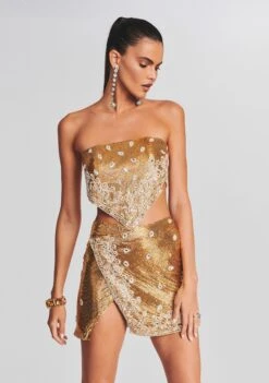 Milos Embellished Chainmail Top 9 Milos Embellished Chainmail Top -Retrofete Clothing Shop Ecommerce Crop Retrofete eComm 220830 Shot 41 0045