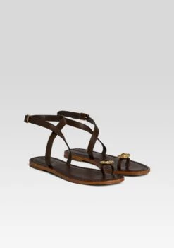 Grazia Sandal -Retrofete Clothing Shop Ecommerce Crop SS25 GRAZIASANDAL TIGERSEYE 649 ECOMM