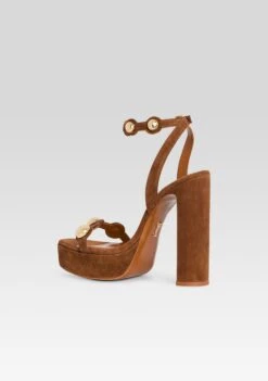 Lirica Platform -Retrofete Clothing Shop Ecommerce Crop SS25 LIRICAPLATFORM COGNACGOLD 817 ECOMM