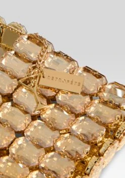 Malka Rhinestone Bag -Retrofete Clothing Shop Ecommerce Crop SS25 MALKABAG GOLD 768 ECOMM
