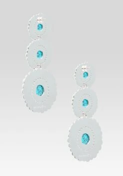 Orabella Turquoise Earrings 7 Orabella Turquoise Earrings -Retrofete Clothing Shop Ecommerce Crop SS25 ORABELLAEARRING TURQUOISESILVER 504 ECOMM 4be223e2 11f0 4ab2 bd25 366e768ea092