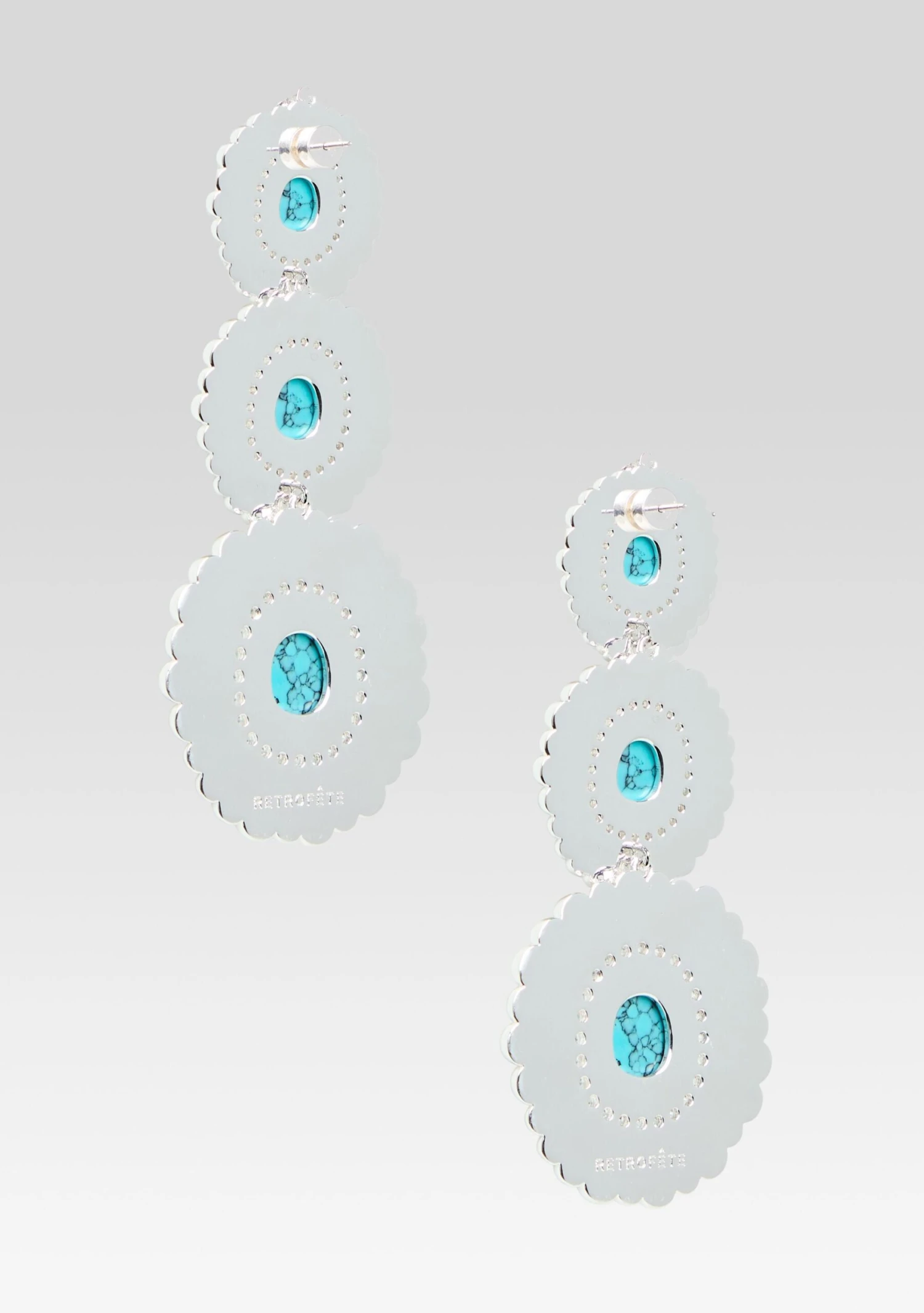 Orabella Turquoise Earrings 4 Orabella Turquoise Earrings - Image 4