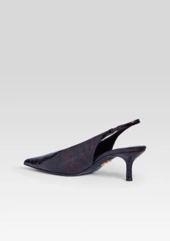 Isobel Slingback -Retrofete Clothing Shop FW25 ISOBELSLINGBACK BURGUNDYCROCO 150 ECOMM