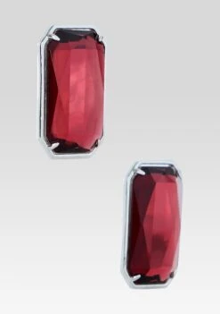 Kelsey Gemstone Earrings -Retrofete Clothing Shop HL25 KELSEYGEMSTONEEARRING SANGRIA 067 ECOMM