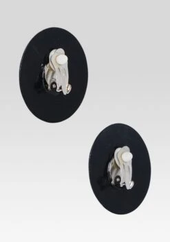Sari Pearl Earring -Retrofete Clothing Shop HL25 SARIEARRING BLACK 050 ECOMM
