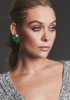 Crystal Clip Earrings -Retrofete Clothing Shop HO21 CLIP EARRING