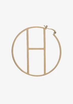 Hoop Letter Earring -Retrofete Clothing Shop H 593f770b b8d1 4180 b672 fb2bbb853b82