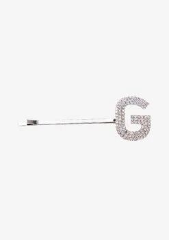 Rhinestone Alphabet Hair Clip -Retrofete Clothing Shop Hair Clip G