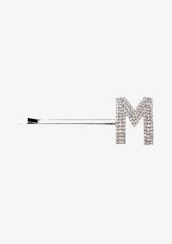 Rhinestone Alphabet Hair Clip -Retrofete Clothing Shop Hair Clip M