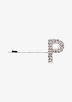 Rhinestone Alphabet Hair Clip -Retrofete Clothing Shop Hair Clip P